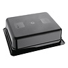 Vogue Polycarbonate Gastronorm Container 1/2 100 mm, Black Vogue Polycarbonate Gastronorm Container 1/2 100 mm, Black