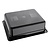 Vogue Polycarbonate Gastronorm Container 1/2 100 mm, Black