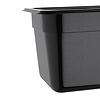 Vogue Polycarbonate Gastronorm Container 1/3 150 mm, Black Vogue Polycarbonate Gastronorm Container 1/3 150 mm, Black