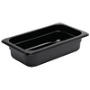 Vogue Polycarbonate Gastronorm Container 1/4 65 mm, Black