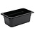 Vogue Polycarbonate Gastronorm Container 1/4 100 mm, Black