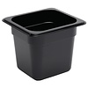 Vogue Polycarbonate Gastronorm Container 1/6 150 mm, Black Vogue Polycarbonate Gastronorm Container 1/6 150 mm, Black