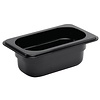 Vogue Polycarbonate Gastronorm Container 1/9 65 mm, Black Vogue Polycarbonate Gastronorm Container 1/9 65 mm, Black