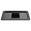 Vogue Polycarbonate Gastronorm Lid 1/3, Black with Handle