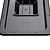 Vogue Polycarbonate Gastronorm Lid 1/3, Black with Handle