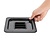Vogue Polycarbonate Gastronorm Lid 1/6 , Black with Handle