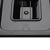 Vogue Polycarbonate Gastronorm Lid 1/6 , Black with Handle
