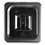 Vogue Polycarbonate Gastronorm Lid 1/6 , Black with Handle