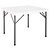 Bolero PE Square Folding Table 3ft White (Single)
