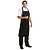 Whites Chefs Clothing Whites Polycotton Bib Apron Black XL
