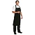 Whites Chefs Clothing Whites Polycotton Bib Apron Black XL