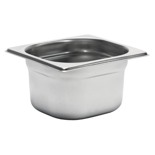 Gastro M Stainless Steel Gastronorm Pan 1/6 100 mm Gastro M Stainless Steel Gastronorm Pan 1/6 100 mm