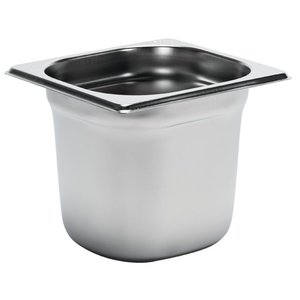 Gastro M Stainless Steel Gastronorm Pan 1/6 150 mm Gastro M Stainless Steel Gastronorm Pan 1/6 150 mm