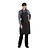Chef Works Urban Dorset Bib Apron Pewter