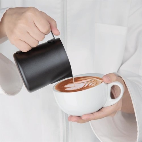 Olympia Black Non-Stick Milk Frothing Jug 340ml Olympia Black Non-Stick Milk Frothing Jug 340ml