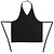 Whites Chefs Clothing Whites V Neck Service Apron Black