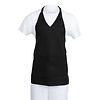 Whites Chefs Clothing Whites V Neck Service Apron Black
