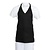Whites Chefs Clothing Whites V Neck Service Apron Black
