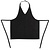 Whites Chefs Clothing Whites V Neck Service Apron Black