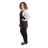 Whites Chefs Clothing Whites V Neck Service Apron Black