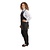 Whites Chefs Clothing Whites V Neck Service Apron Black