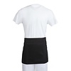 Whites Chefs Clothing Whites Short Bistro Apron Black