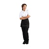 Whites Chefs Clothing Whites Short Bistro Apron Black