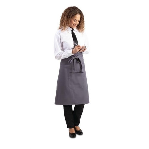 Whites Chefs Clothing Fartuch Regular Szary