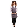 Whites Chefs Clothing Whites V Neck Service Apron Charcoal