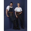 Whites Chefs Clothing Fartuch Southside Bistro Denim Blue Tan Ties