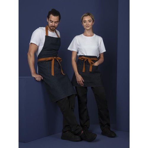 Whites Chefs Clothing Southside Bistro Apron Denim Blue Tan Ties Whites Chefs Clothing Southside Bistro Apron Denim Blue Tan Ties