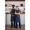 Whites Chefs Clothing Fartuch Southside Bistro Denim Blue Tan Ties