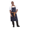 Whites Chefs Clothing Fartuch Southside Bistro Denim Blue Tan Ties