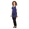 Whites Chefs Clothing Whites V Neck Service Apron Navy Blue