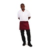 Whites Chefs Clothing Whites Short Bistro Apron Burgundy