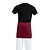 Whites Chefs Clothing Whites Short Bistro Apron Burgundy