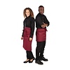 Whites Chefs Clothing Whites Short Bistro Apron Burgundy