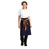 Whites Chefs Clothing Southside Bistro Apron Denim Blue Tan Ties