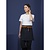 Whites Chefs Clothing Southside Waist Apron Denim Blue Tan Ties