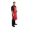 Whites Chefs Clothing Whites Bib Apron Red