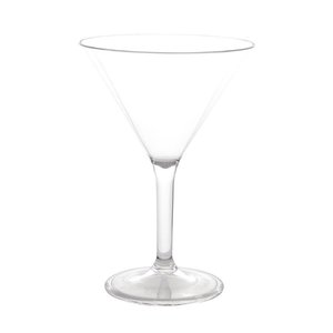 Kristallon Transparent Polycarbonate Martini Glass 300 ml (Pack of 12)
