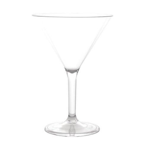 Kristallon Transparent Polycarbonate Martini Glass 300 ml (Pack of 12) Kristallon Transparent Polycarbonate Martini Glass 300 ml (Pack of 12)