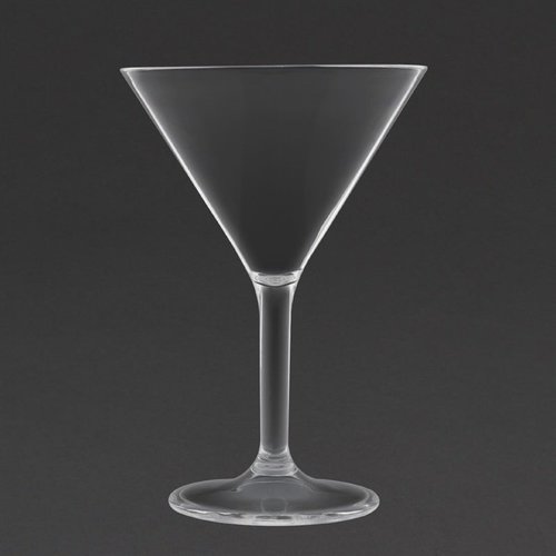 Kristallon Transparent Polycarbonate Martini Glass 300 ml (Pack of 12) Kristallon Transparent Polycarbonate Martini Glass 300 ml (Pack of 12)