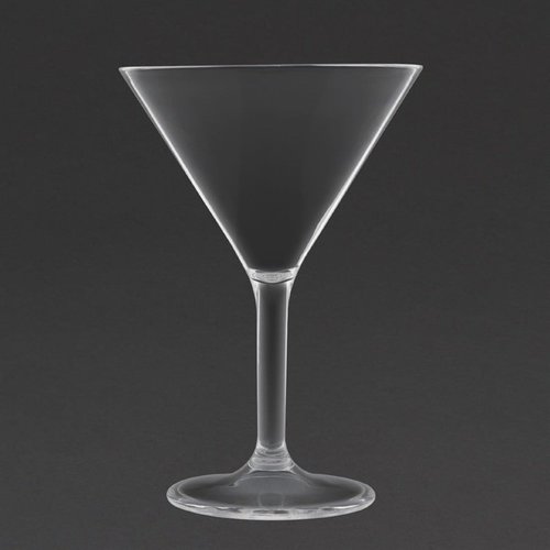 Kristallon Transparent Polycarbonate Martini Glass 300 ml (Pack of 12) Kristallon Transparent Polycarbonate Martini Glass 300 ml (Pack of 12)