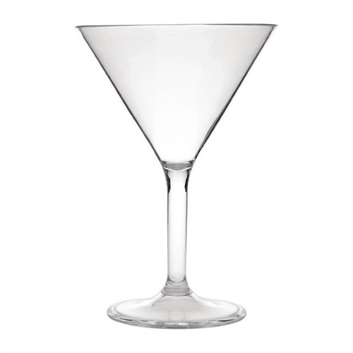 Kristallon Transparent Polycarbonate Martini Glass 300 ml (Pack of 12) Kristallon Transparent Polycarbonate Martini Glass 300 ml (Pack of 12)