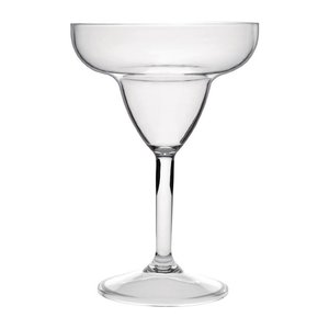Kristallon Transparent Polycarbonate Margarita Glass 330 ml (Pack of 12)