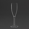 Kristallon Transparent Polycarbonate Champagne Flutes 210 ml (Pack of 12)