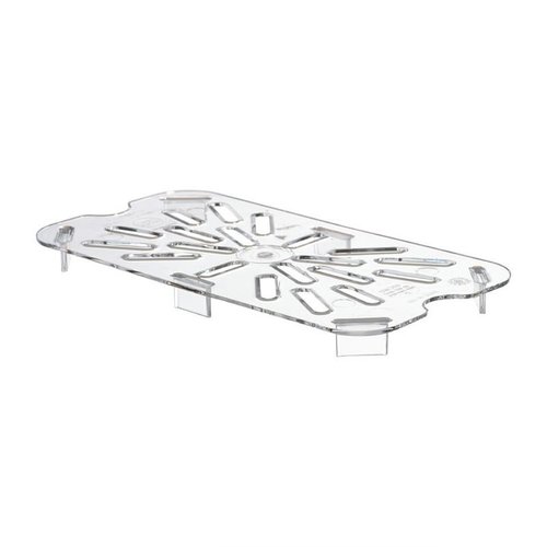 Cambro Polycarbonate 1/4 Gastronorm Pan Drain Shelf Cambro Polycarbonate 1/4 Gastronorm Pan Drain Shelf