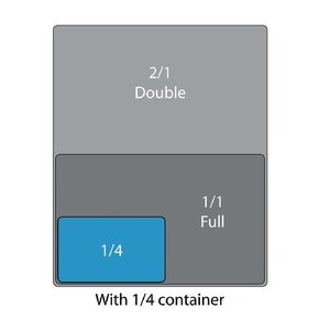 Cambro Pokrywka GN 1/4 z polipropylenu z uszczelką Cambro Pokrywka GN 1/4 z polipropylenu z uszczelką