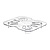 Cambro Polycarbonate 1/6 Gastronorm Pan Drain Shelf